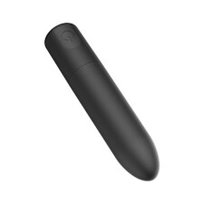Bullet Vibrator for Women Waterproof Silicone Mini Massager Compact Travel Size Black