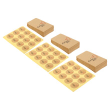 Express Your Feelings With Cute Love Stickers, Thoughtful Label For All Occasion Favors And Merchandise Bags, Kraft Paper Self Adhesive Stickers With