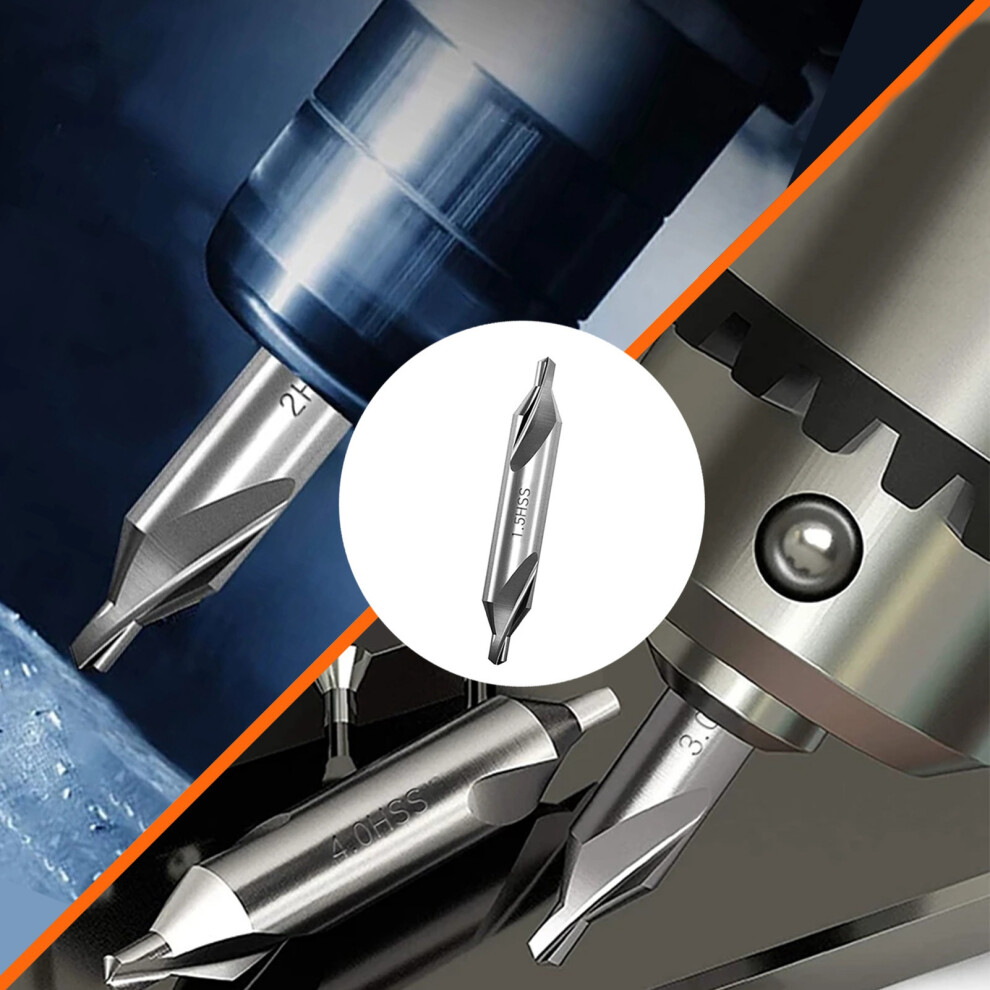 High Speed Steel 60 Center Drill Bit For Lathe Metalworking, 1-5Mm 4931374382347