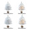 60cm Artificial Christmas Tree Set with Feathers & Decorative Balls 8