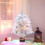 60cm Artificial Christmas Tree Set with Feathers & Decorative Balls 13