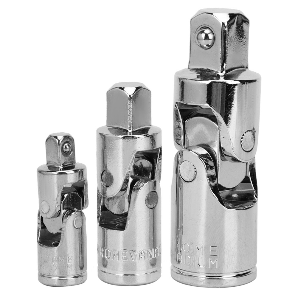 3 Pcs Universal Joint CR V Stahl Spiegel Poliert