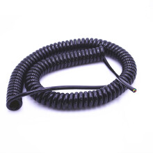 4 Core Spring Telescopic Wire Spiral Cable 24AWG0.2mm Stretch 2.5 Meters