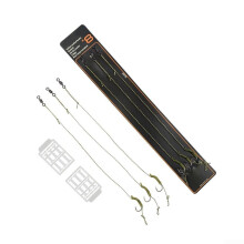 Fishing Hair Rigs with Curved Barb Hooks, for Boilies and Various Baits (1pack 8)