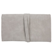 Porta-pincéis de maquiagem em couro sintético, organizador de pincéis de maquiagem macio com design durável e reutilizável, dobrável e