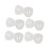 Portable Makeup Sponge Storage Box 5pcs Egg-Shaped Transparent Case Organizer 14