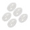 Portable Makeup Sponge Storage Box 5pcs Egg-Shaped Transparent Case Organizer 13