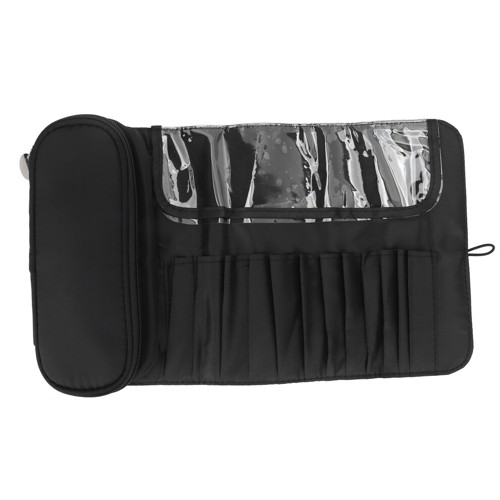 Cosmetic Bag Organizer, Incorporating Foldable Design And Separate Storage, Provides A Stylish And Practical Solution For Portable Cosmetics Brushes