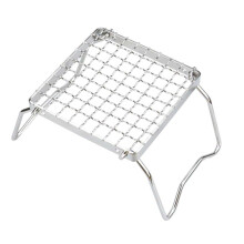 Stainless Steel Camping Grill Rack with Foldable Design for Outdoor BBQ Bonfire Cooking