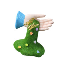 Handcrafted Hand and Butterfly Sculpture for Garden Decors