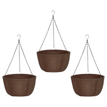3Pcs Multiuse Hanging Plant Holder Flower Pot For-10in