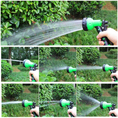 30M Expandable Garden Hose with Spray Gun  5 Function Nozzle 2