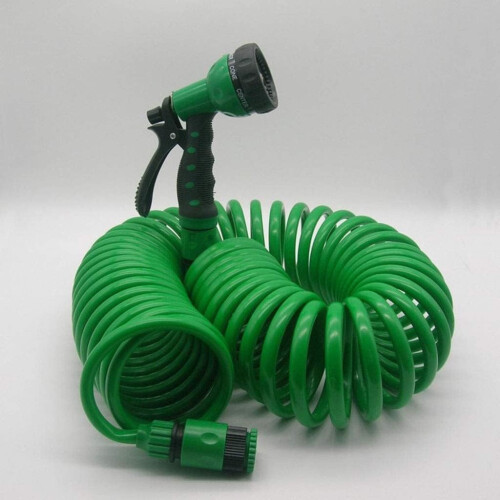 30M Expandable Garden Hose with Spray Gun  5 Function Nozzle 1