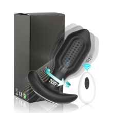 Anal Dildo Prostate Massager With Remote Control Vibrating Butt Plug For Men And Women 10 Rotation Modes