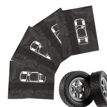 RV Tyre Cover, Waterproof Set of 4 for Motorhomes, Trailers, Van Black