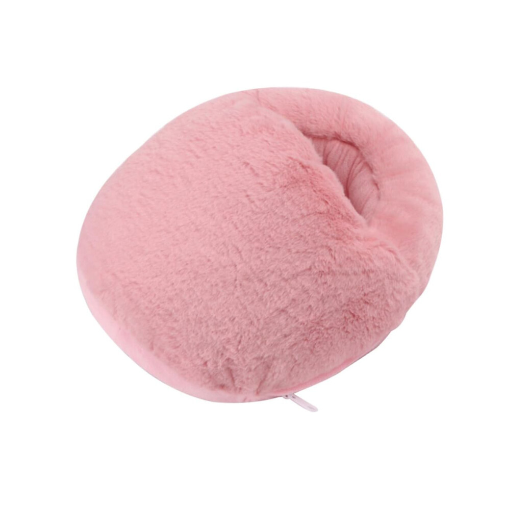 Pink Usb Heating Foot Warmer Slippers For Cold Winter Home Use Reusable Heated Slippers