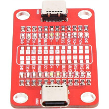 Placa de Detección de Cables de Datos, Tipo C de Doble Cabezal, Comprobador de Cables USB, Compatible con IOS y Android, Compatible con USB 3.1.