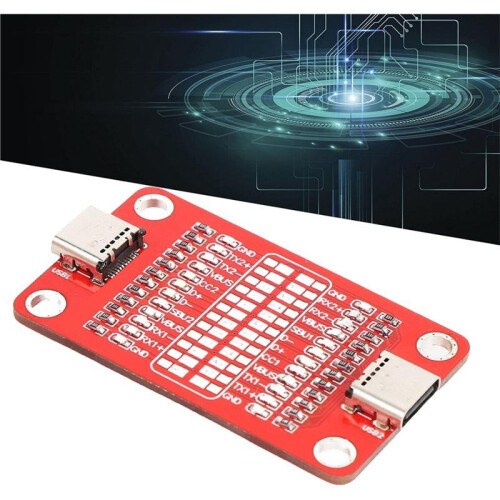 Placa de Detección de Cables de Datos, Tipo C de Doble Cabezal, Comprobador de Cables USB, Compatible con IOS y Android, Compatible con USB 3.1. 2