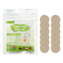 Tinnitus Comfort Patches, kruidenpleisters ter verlichting van oorsuizen en pijn, gemakkelijk mee te nemen en te gebruiken, natuurlijke extractie, 12