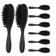 32Stk Herren Bartbürste Salon Haar Bartkamm Nylon Holz Tragbar Schwarz
