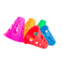 30 Pieces Training Cones Multicolor Outdoor Sports Games Skating Piles Windproof Roller Cone Set Football Basketball Equipment