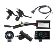 Drei-Modus-Sinuswellen-Controller für E-Bikes, 15 A, 36 V/48 V/52 V, mit S869 LCD-Farbdisplay, Umbausatz für Elektrofahrradmotoren
