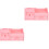 2Sets Multifunktionaler Desktop Organizer Schublade Pink ABS 5
