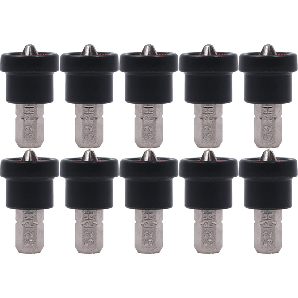 10Pcs 25Mm/50Mm Plasterboard Positioning Screwdriver Bits Ph2 Shank Ph2 Screwdriver Bits For Plasterboard 9382693916198