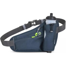 Hydration Running Belt for Men Women Adjustable Strap Waist Bag Dark Grey