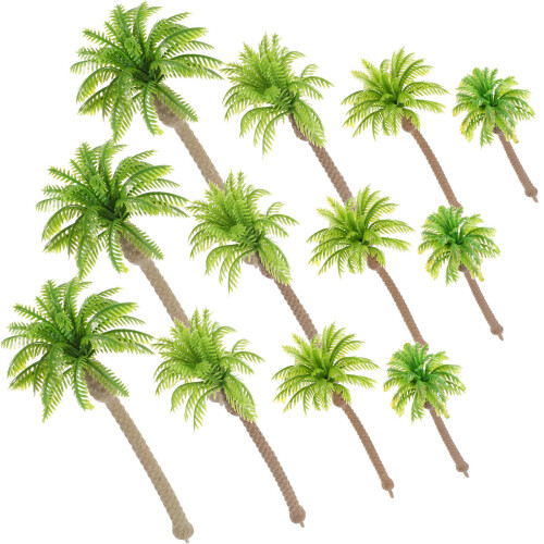48St Lichtgewicht Plastic Mini Palmboom Decoratie Voor DIY