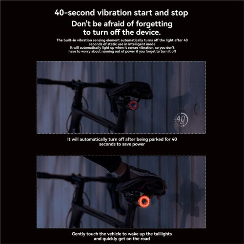 ACRUNU Bike Tail Light Bike LED Back Lights Bicycle Light Sensing Riding Light 2