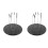 2Sets Airbrush Modellenstandaard Zwart Plastic Metaal Voor DIY 4