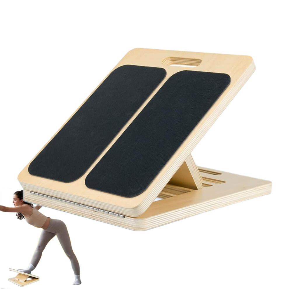 Slant Board For Calf Stretching  Adjustable Calf Stretcher Incline Board  Wooden Slant Board For Foot Ankle Relief