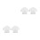 4Sets Kinderkostuum Witte Lab Ademend En Comfortabel 4