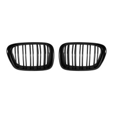 Car Front Kidney Grill Front Hood Grill Mesh Grille Kidney Grille for 5 Series E39 1999-2003