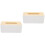 2St Simpele Witte Tissue Box Hout Plastic Voor Huis En Reis 4