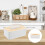 2St Simpele Witte Tissue Box Hout Plastic Voor Huis En Reis 10