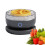Fruit and Vegetable Washer with Rotary Deep Cleaning, Rechargeable Automatic Kitchen Purifier Black 1
