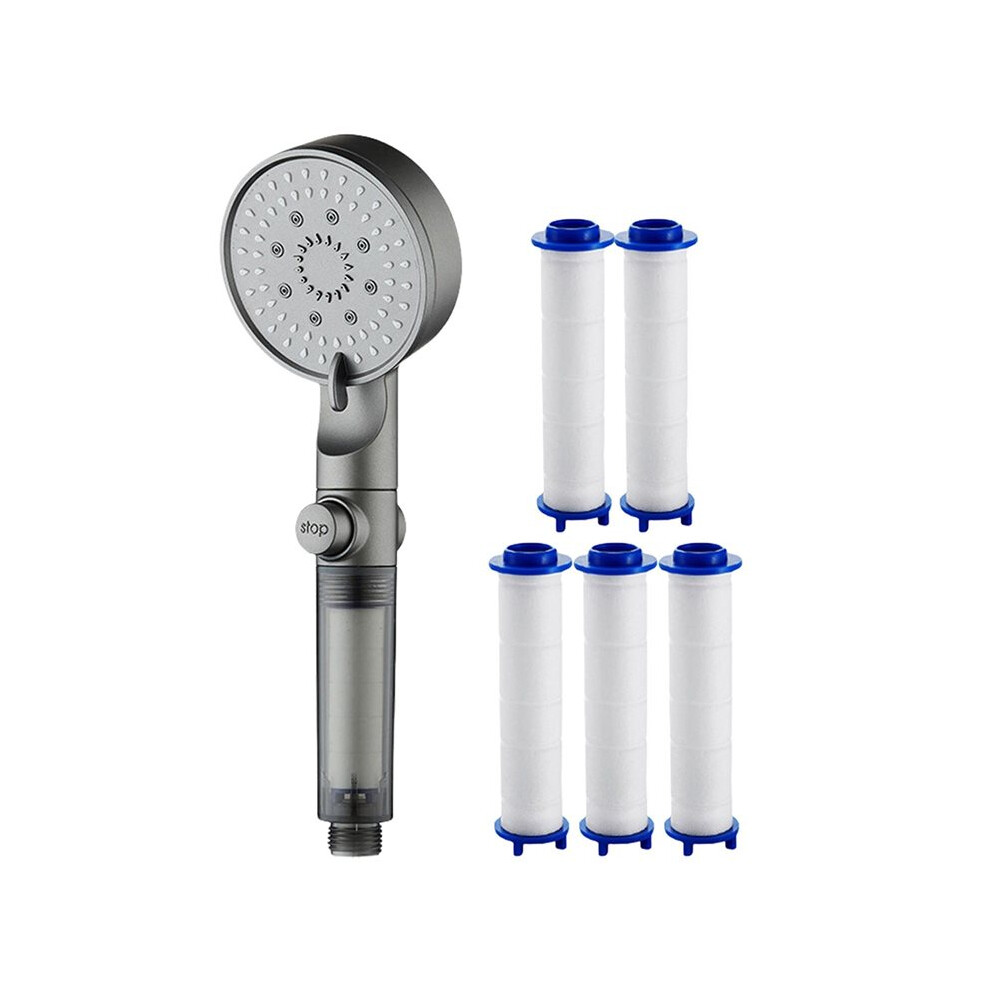 Filtered Shower Handheld Filtered Shower Built-In Hard Water Powerful Cleaning Nozzles Adjustable Sprayers 4713394340701