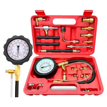 0-140PSI Fuel Pressure Tester Kit, Fuel Injector Injection Pump Pressure Gauge Kit for Trucks and MotorcyclesCars