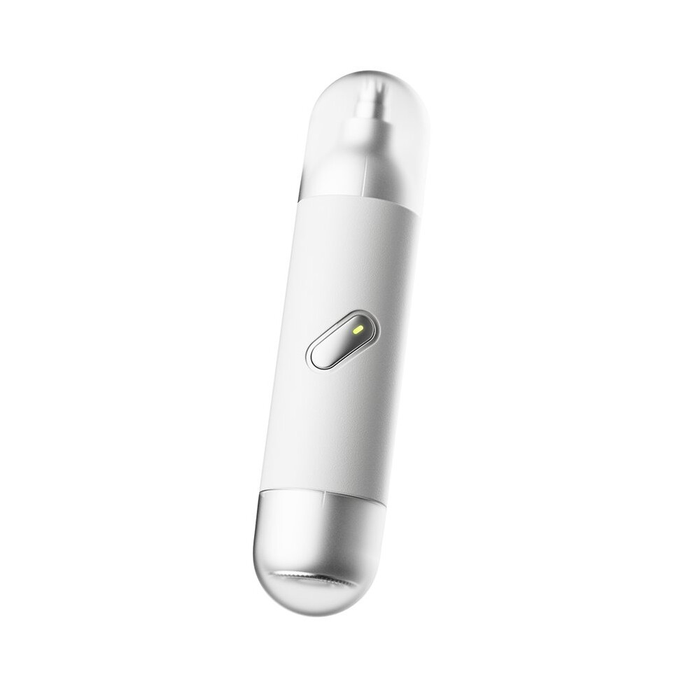 White New Electric Hair Trimmer For Nose Men Painless Rechargeable Sideburns Eyebrows Beard 2 In 1 Hair Clipper Shaver