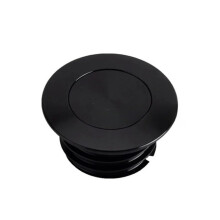 Motorcycle Gas Tank Cap CNC Aluminum Flush Mount Pop Up Vented Fuel Cap for Harley FLDE FLFB FLFBS FLHC FLHCS FLSB FLSL Clear