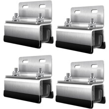 4 PCS Brackets,Stainless Steel Solar Bracket for Stable Roof Box Fixing,with Wrench Solar Accessories for RVs and Yachts