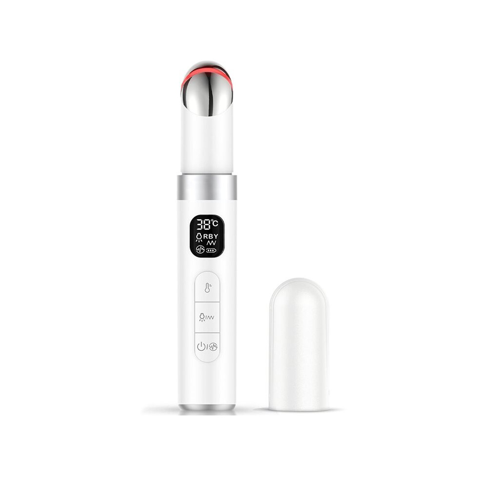 Dark Electric Eye Massager Ems Microcurrent Reduce Eye Wrinkles Remove Circles Hot Vibrations Beauty Skincare Device