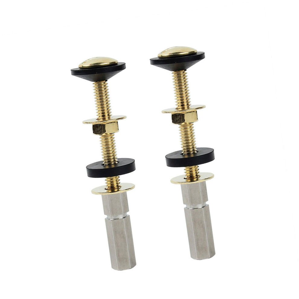 Toilet Seat Bolts Set 2 Pack, Durable Screws With Rubber Washers, Replacement Kit, Universal Fit 9426802705683
