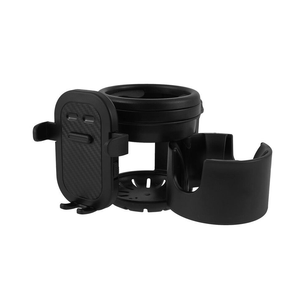 Stroller Cup Holder Universal Pushchair Water Bottle Stand 360 Rotating Phone Holder Double Hole Baby Cars Organizer