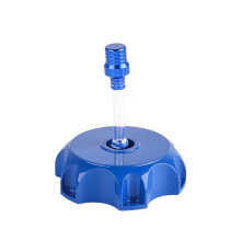 Universal CNC Aluminum Motorcycle Gas Tank Cap with Vent, Blue for Honda Yamaha Suzuki Kawasaki