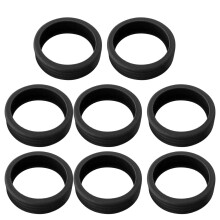 Ensemble de 8 housses en silicone pour roues de valise, antichocs, noir