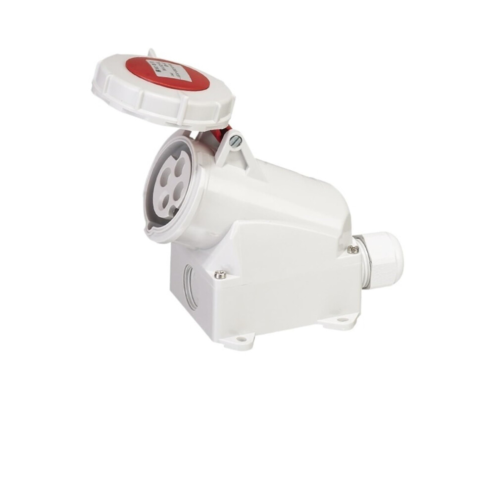 Industrial Plug And Socket Waterproof Ip67 4P 32A Threephase Surface Mounted Connector 9347817332896