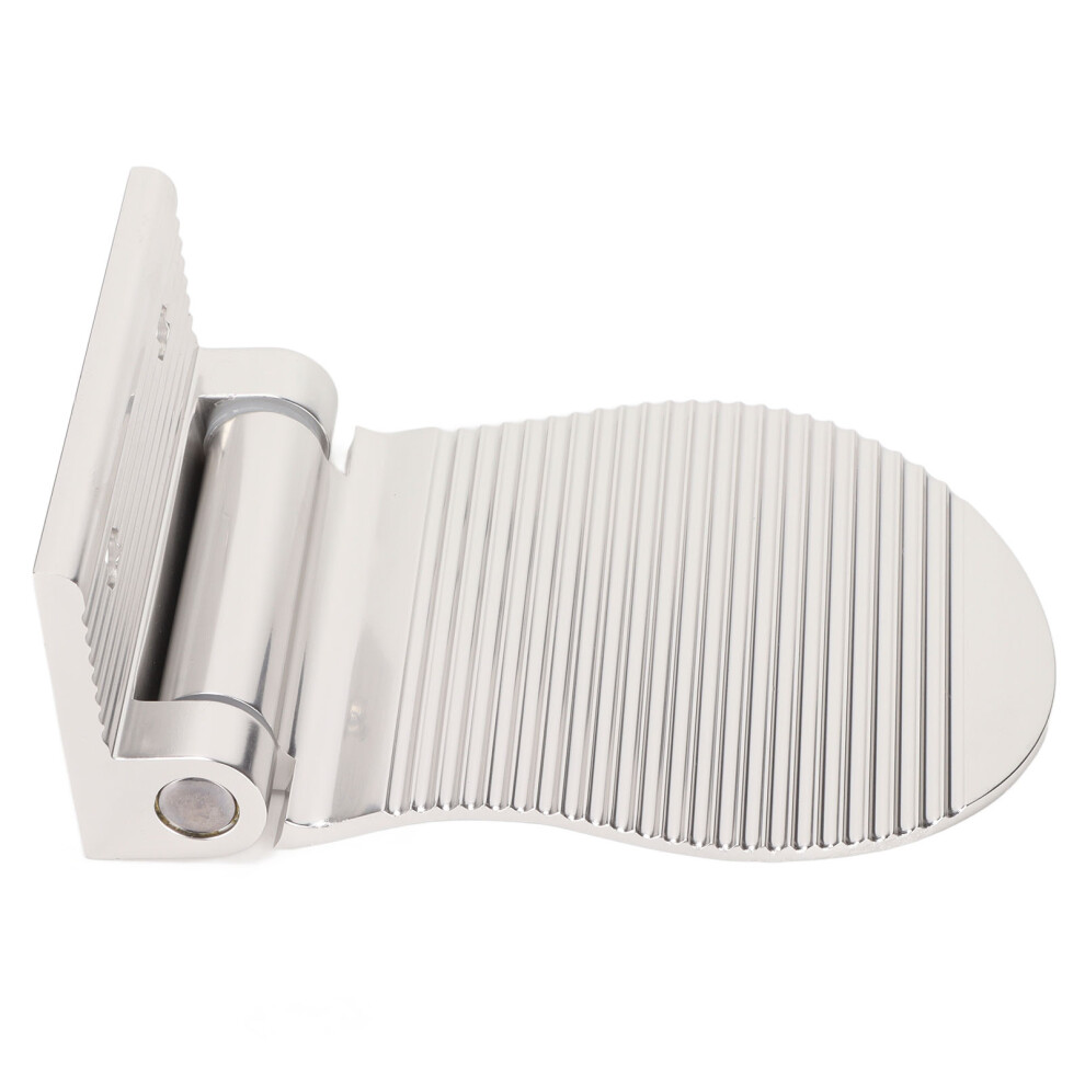 Foldable Aluminum Shaving Pedestal, Corrosion-Resistant, Silver